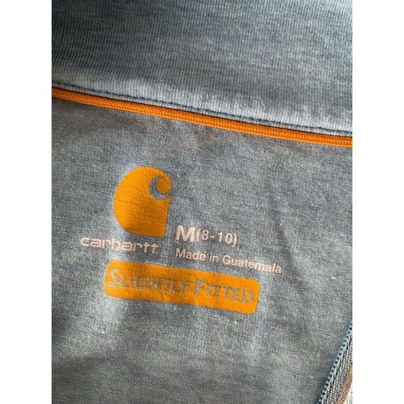 Carhartt Force quarter zip pullover blue size medium 8-10 euc - Picture 2 of 9